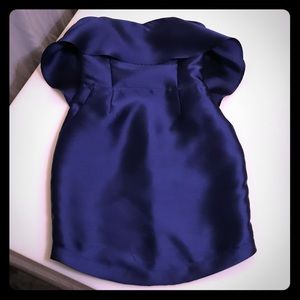 Royal Blue strapless dress